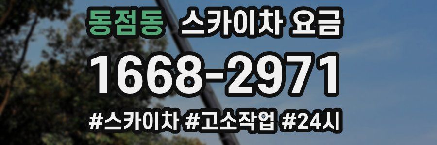 동점동 스카이차 요금