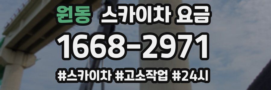 원동 스카이차 요금