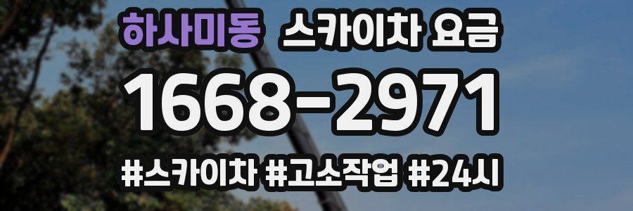 하사미동 스카이차 요금