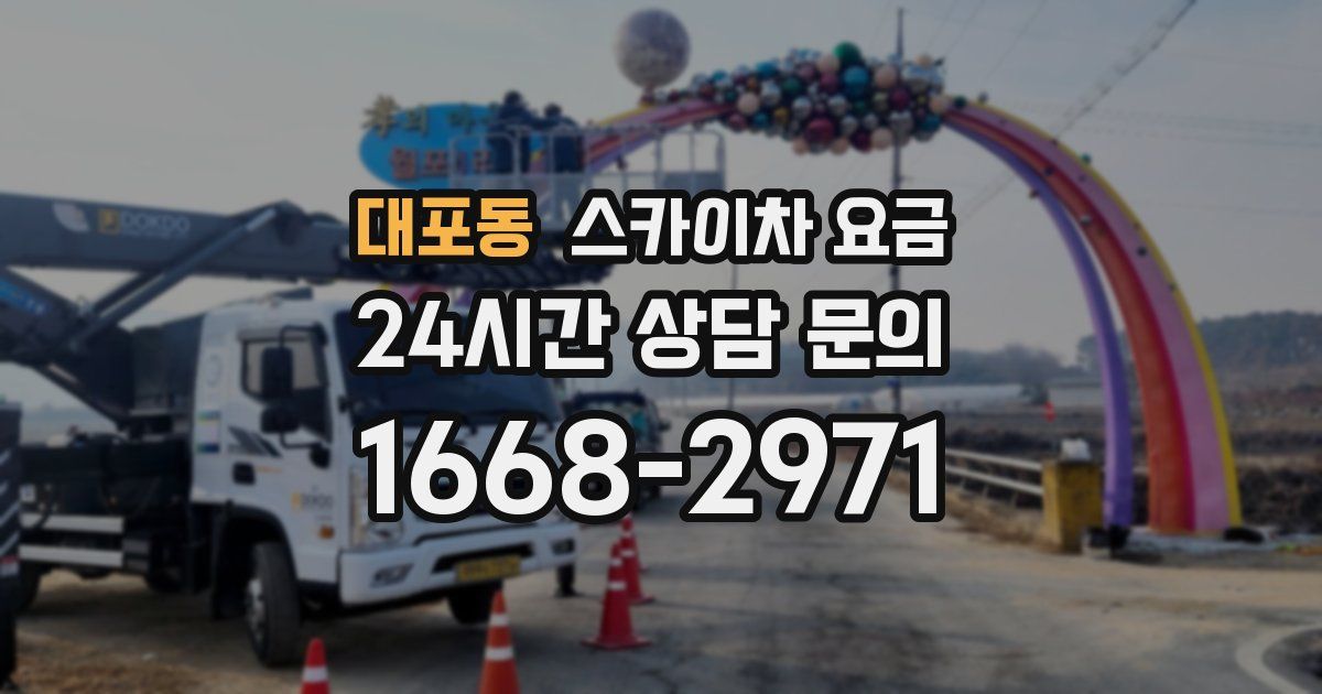 대포동 스카이차 요금