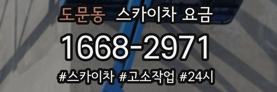 도문동 스카이차 요금