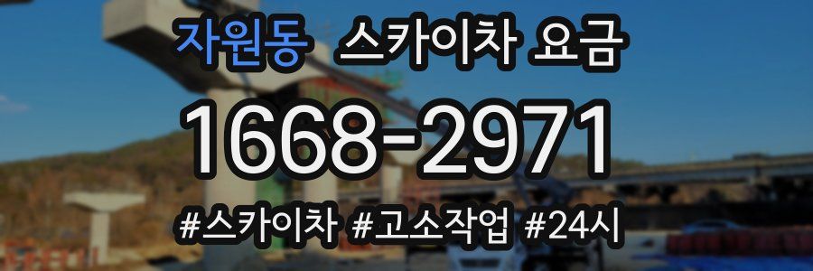 자원동 스카이차 요금