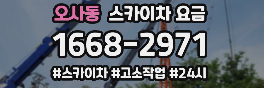 오사동 스카이차 요금