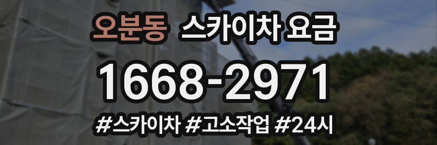 오분동 스카이차 요금