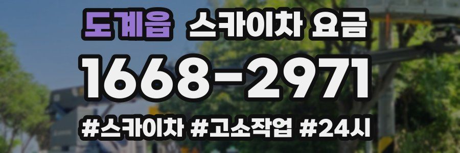 도계읍 스카이차 요금