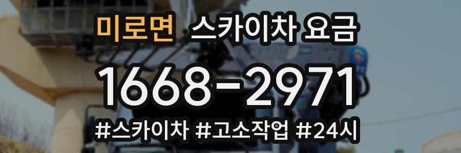 미로면 스카이차 요금