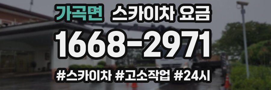 가곡면 스카이차 요금