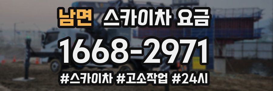 남면 스카이차 요금