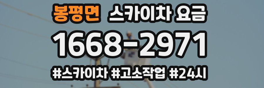 봉평면 스카이차 요금