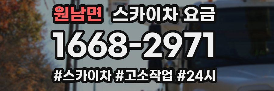 원남면 스카이차 요금