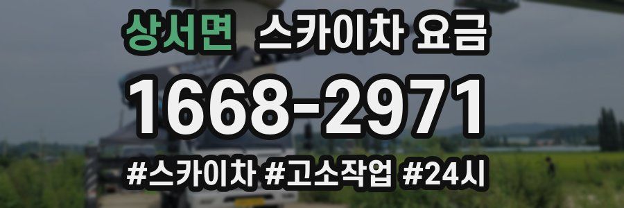 상서면 스카이차 요금