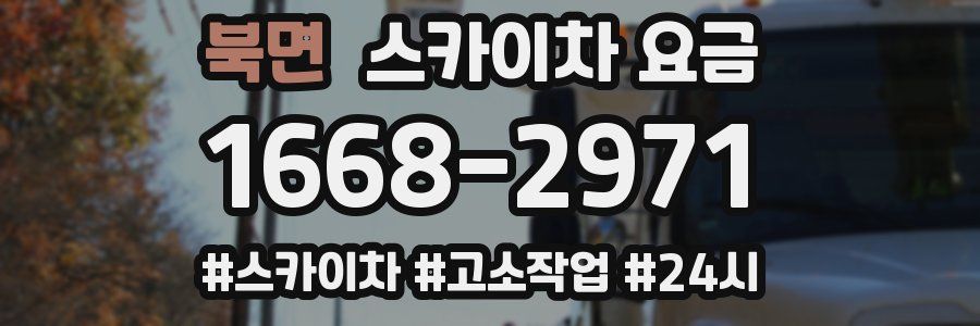 북면 스카이차 요금