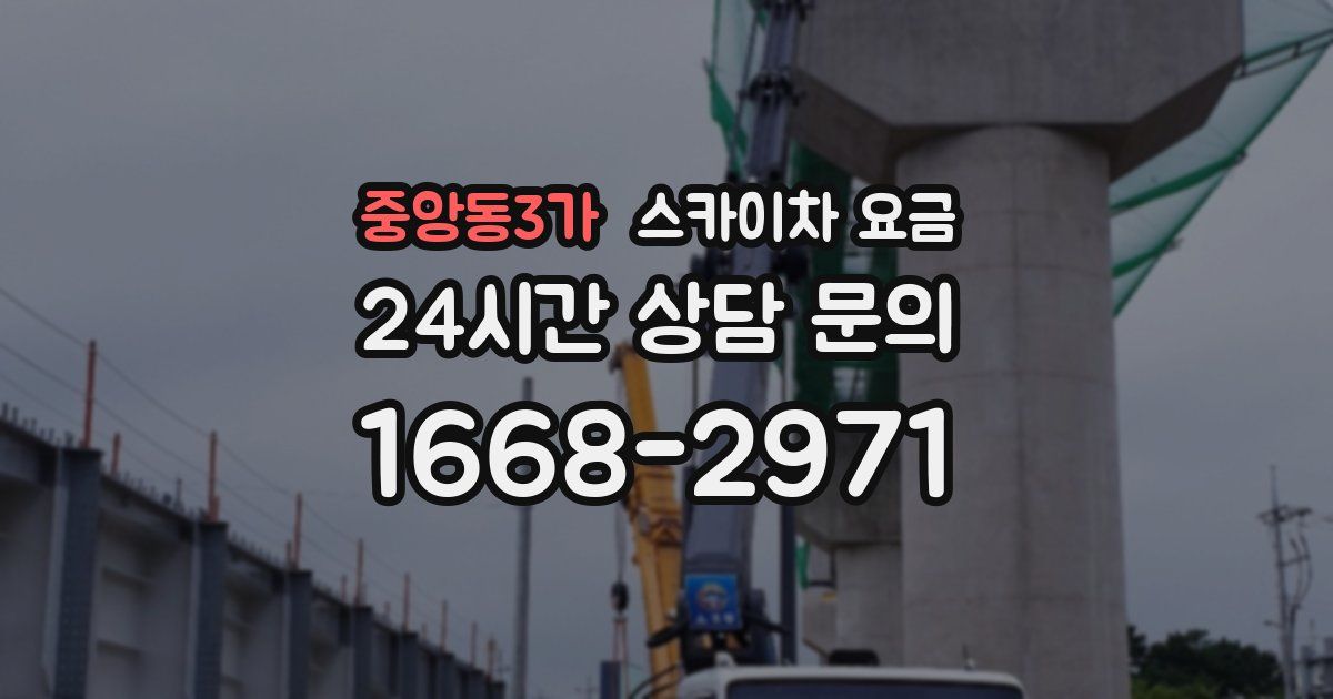 중앙동3가 스카이차 요금