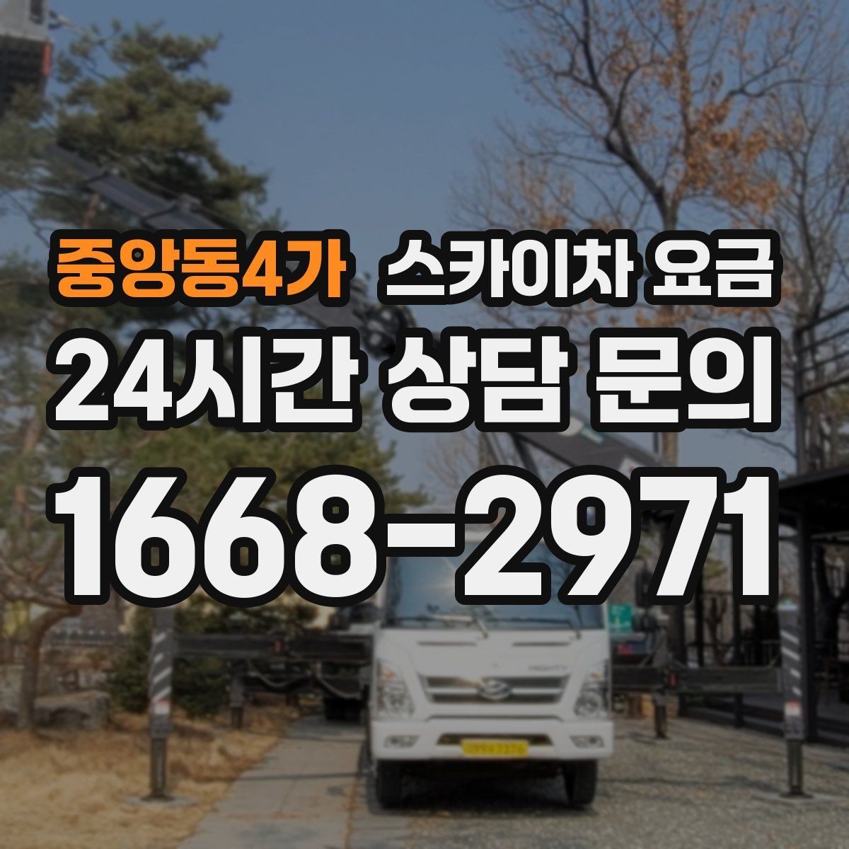 중앙동4가 스카이차 요금 적정 견적을 판단하는 현실적인 기준