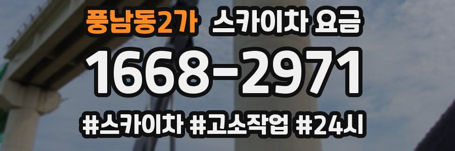 풍남동2가 스카이차 요금