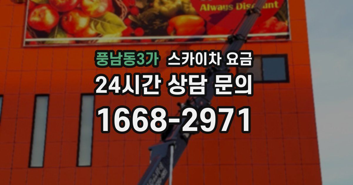 풍남동3가 스카이차 요금