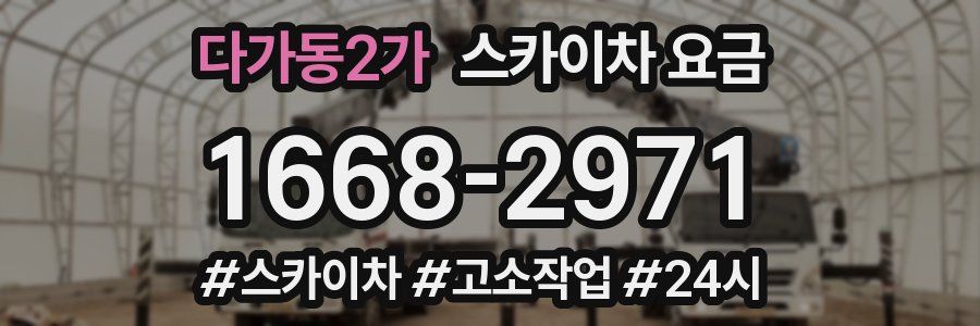 다가동2가 스카이차 요금