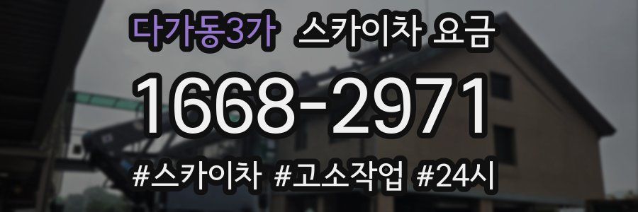 다가동3가 스카이차 요금
