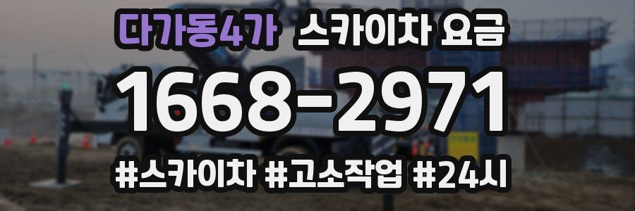 다가동4가 스카이차 요금