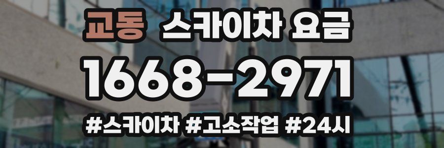 교동 스카이차 요금