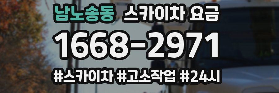 남노송동 스카이차 요금