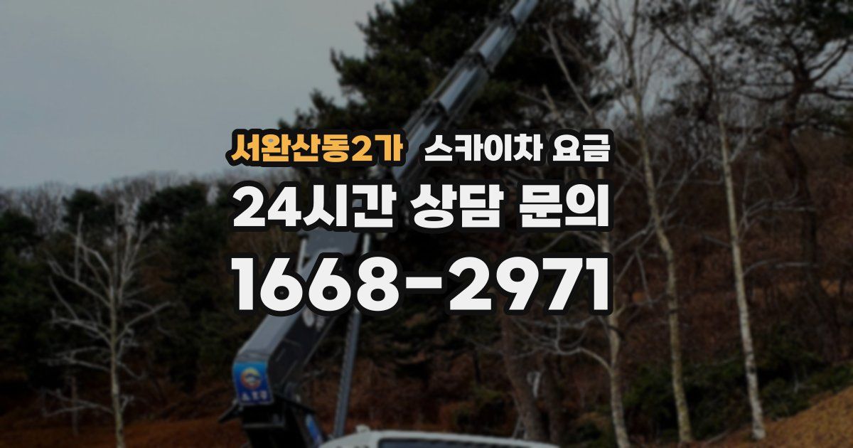 서완산동2가 스카이차 요금