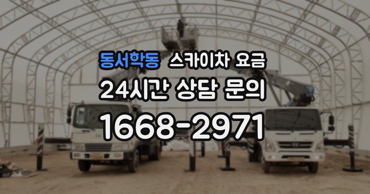 동서학동 스카이차 요금