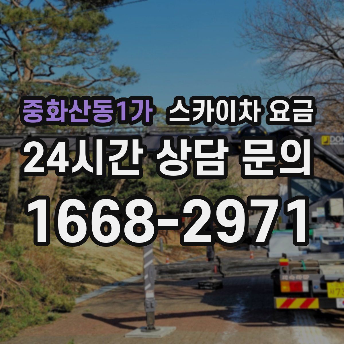 중화산동1가 스카이차 요금