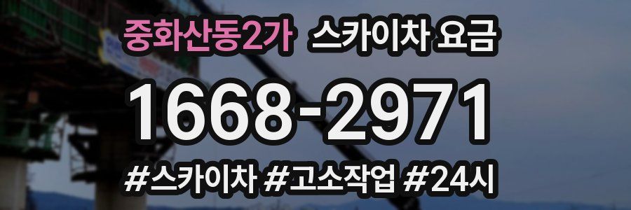 중화산동2가 스카이차 요금
