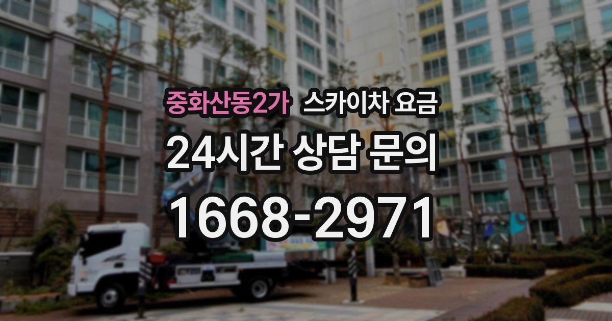 중화산동2가 스카이차 요금