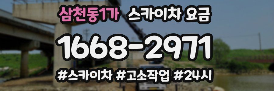 삼천동1가 스카이차 요금