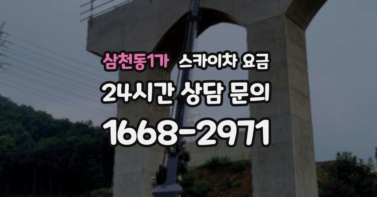 삼천동1가 스카이차 요금
