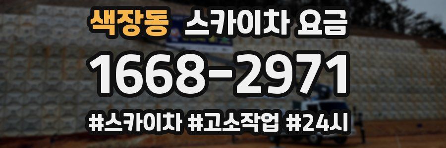 색장동 스카이차 요금