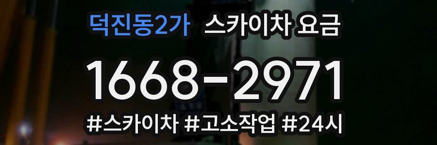 덕진동2가 스카이차 요금