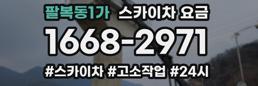 팔복동1가 스카이차 요금