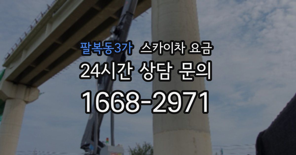 팔복동3가 스카이차 요금