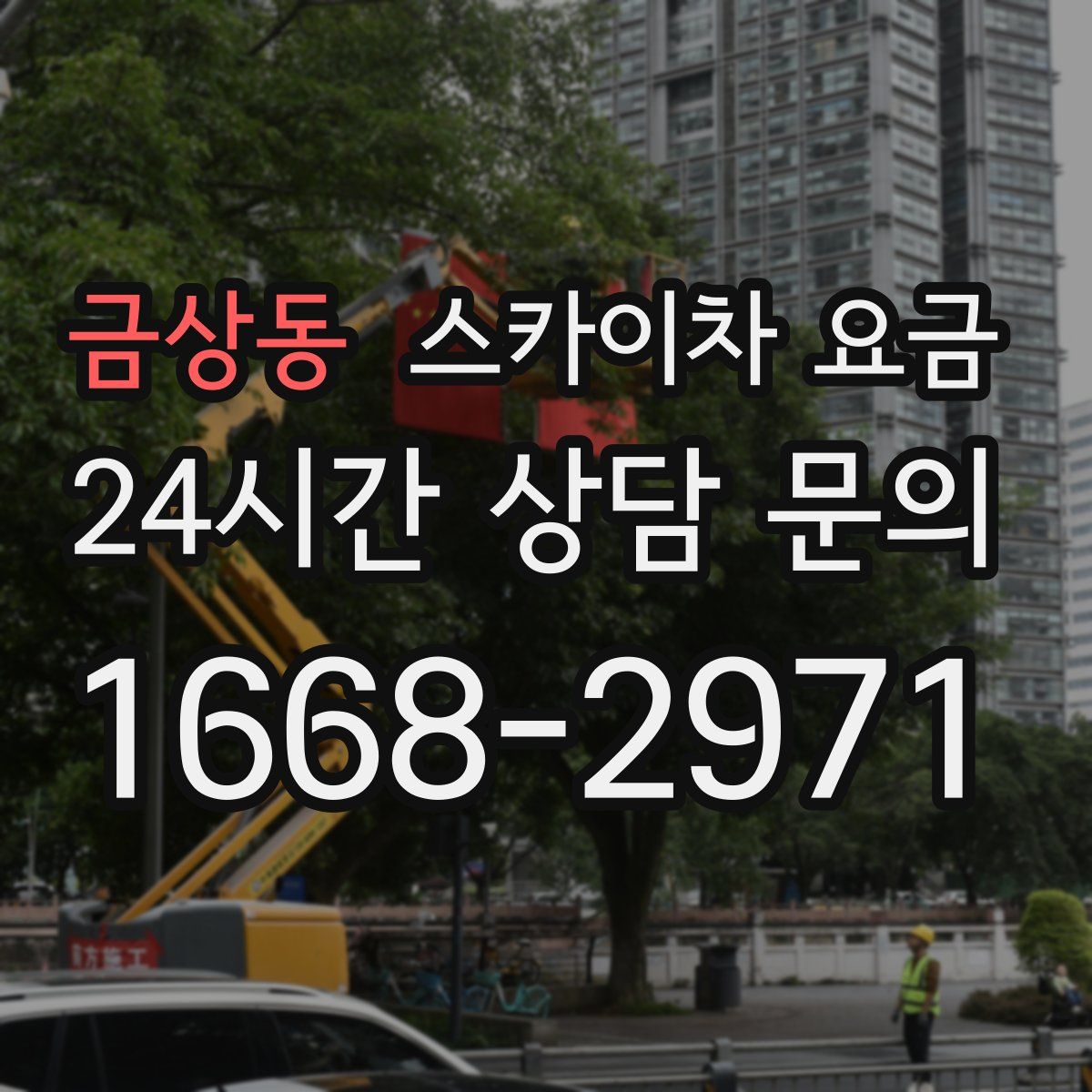 금상동 스카이차 요금