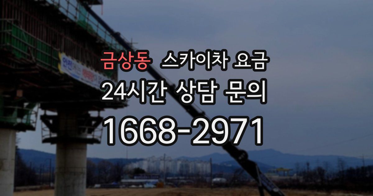 금상동 스카이차 요금