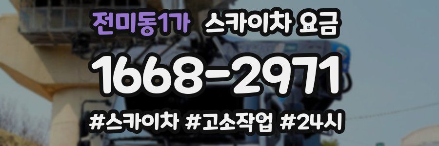 전미동1가 스카이차 요금