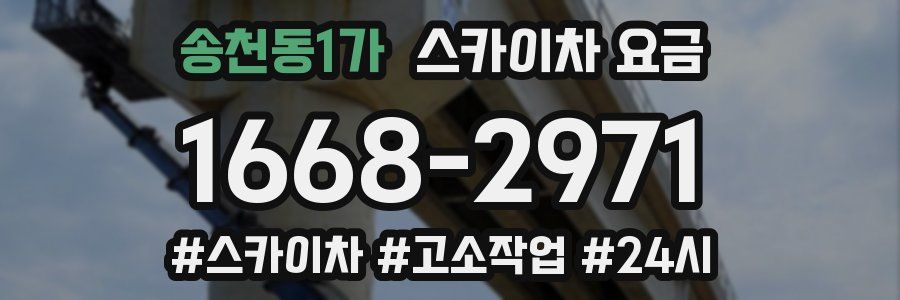 송천동1가 스카이차 요금