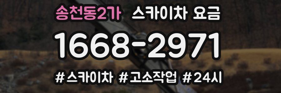 송천동2가 스카이차 요금