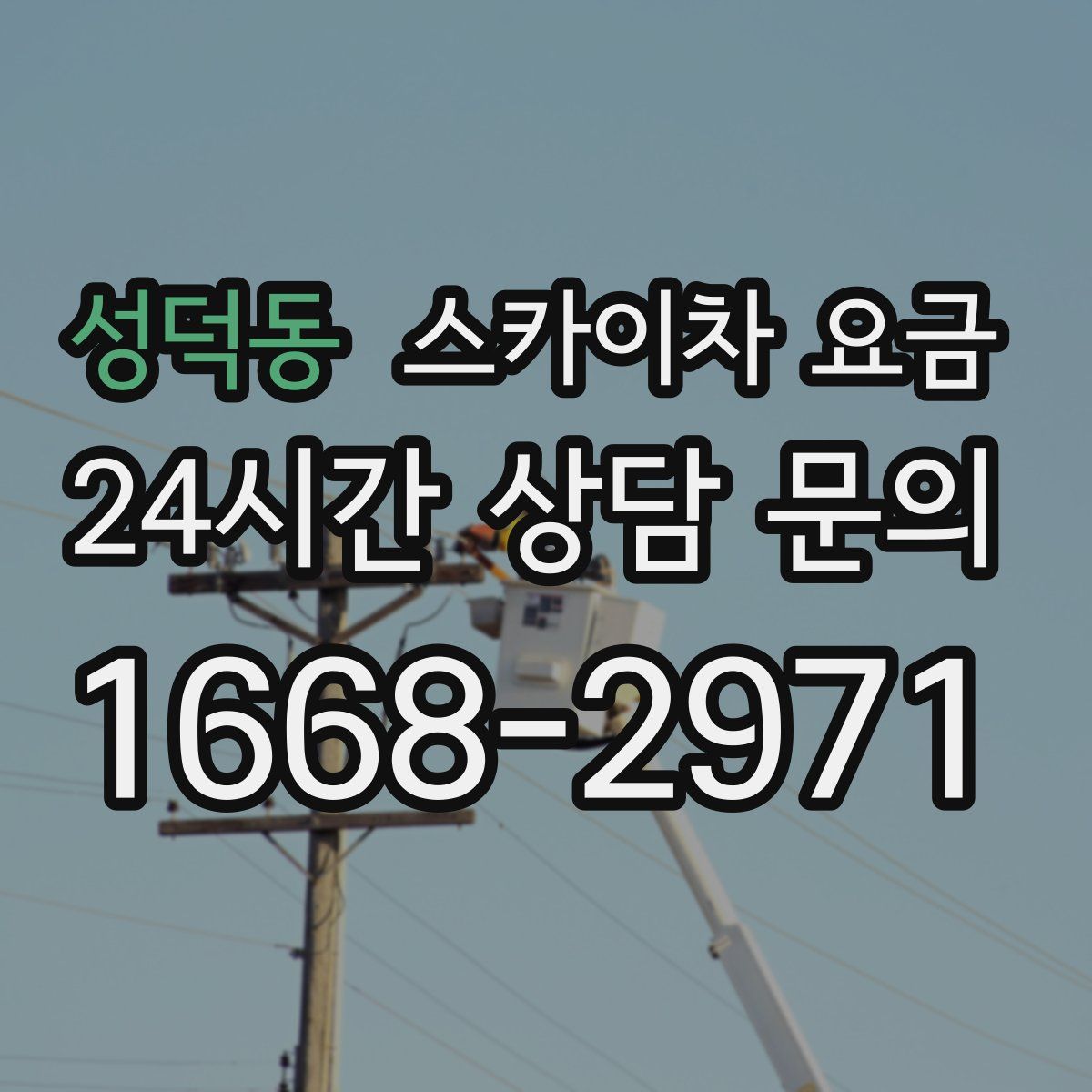 성덕동 스카이차 요금