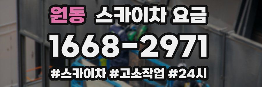 원동 스카이차 요금