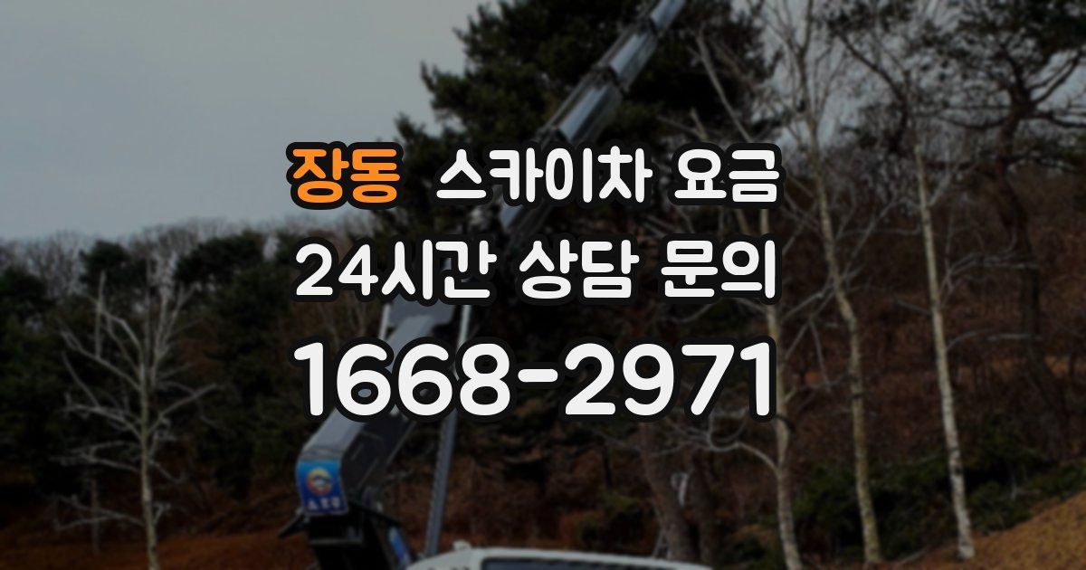 장동 스카이차 요금