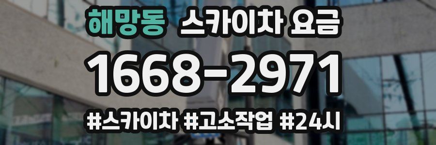 해망동 스카이차 요금