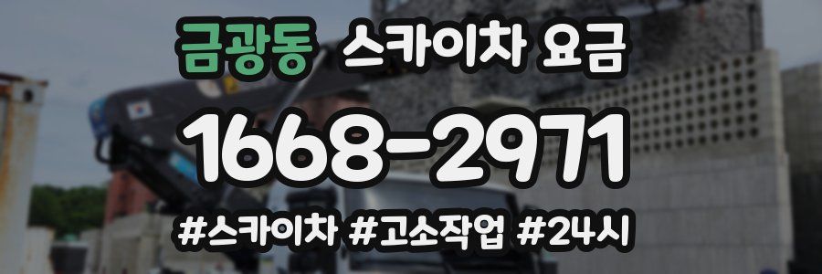 금광동 스카이차 요금