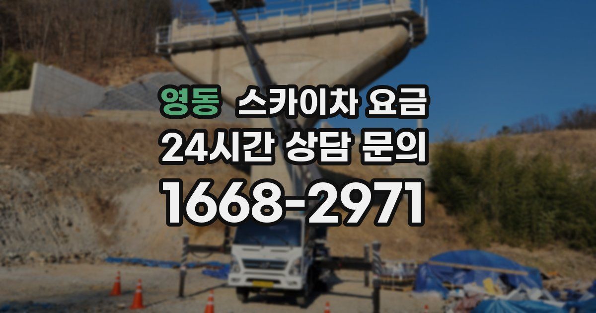 영동 스카이차 요금