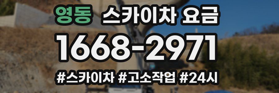 영동 스카이차 요금