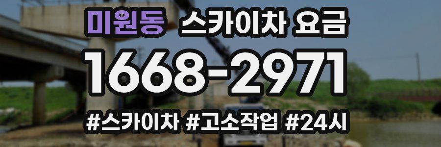 미원동 스카이차 요금