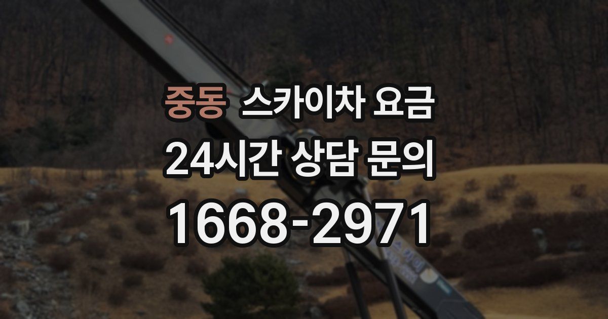 중동 스카이차 요금